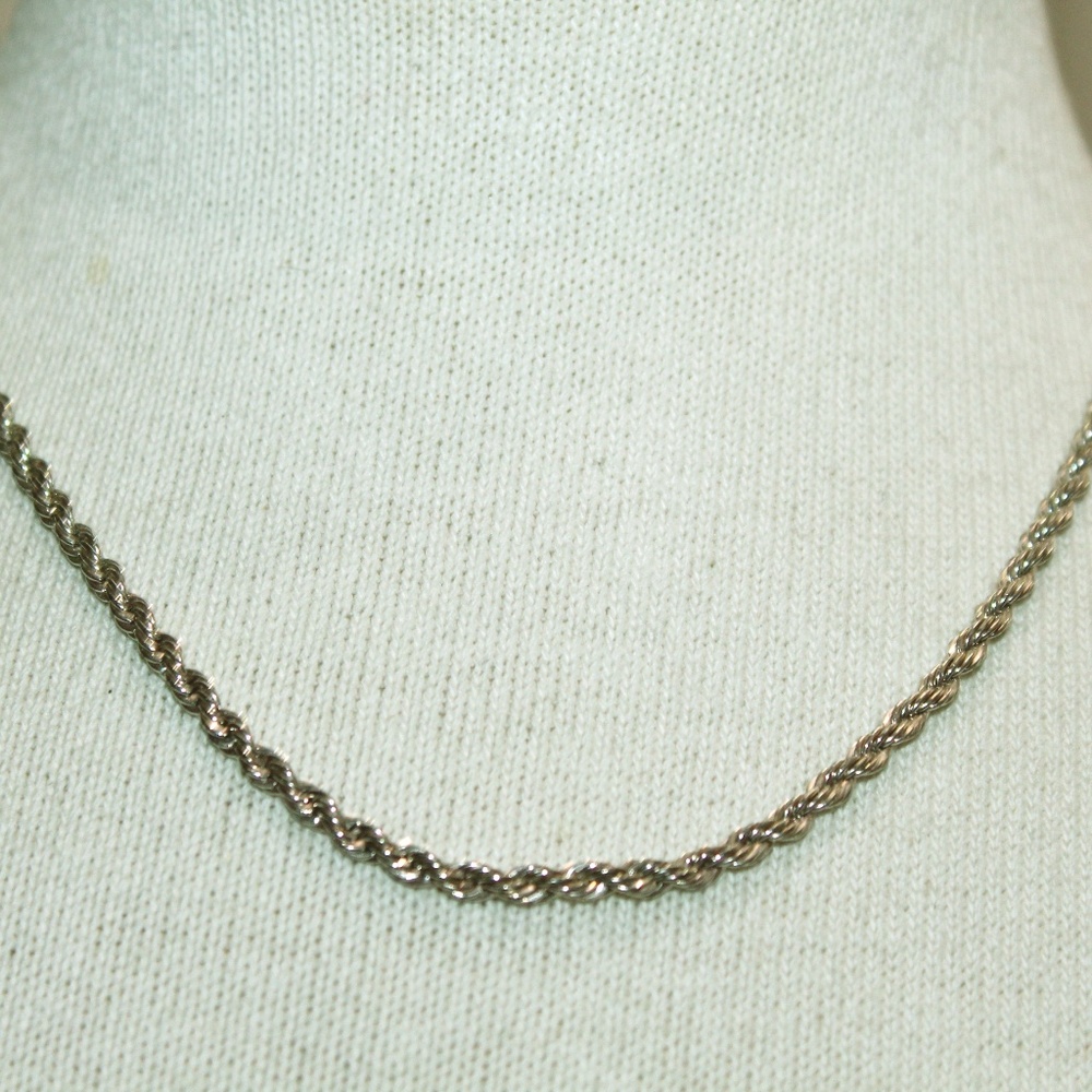 Napier silver chain necklace